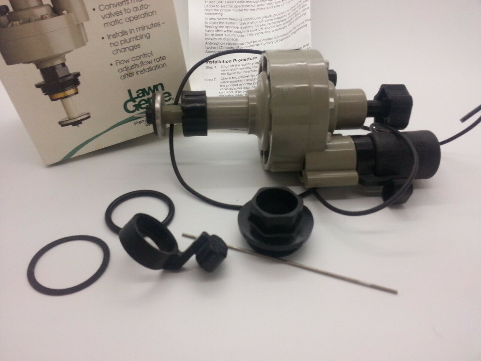 1 in valve adapter lawn genie user manual